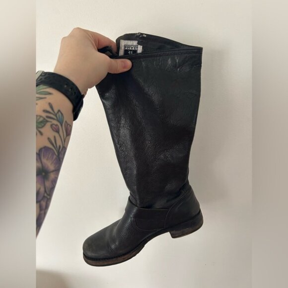 Frye Veronica Slouch Boot, Black, Size 7.5 - Picture 7 of 12